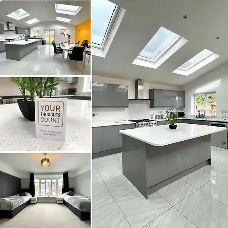 Luxurious Detached Holiday House Free Parking Near Airport Town Centre Railway Station Luton  Exterior photo